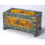 Nador Hand-Painted Brass Inlay Storage Trunk Coffee Table-1121909632