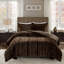 Ensemble de literie luxueuse en fausse fourrure, polyester doux et confortable