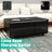 Modern Smart Coffee Table With Built-In Fridge, Bluetooth Speaker, Wireless Charging, Touch Control Panel, USB Interface, Outlet Protection, Atmosphere Light