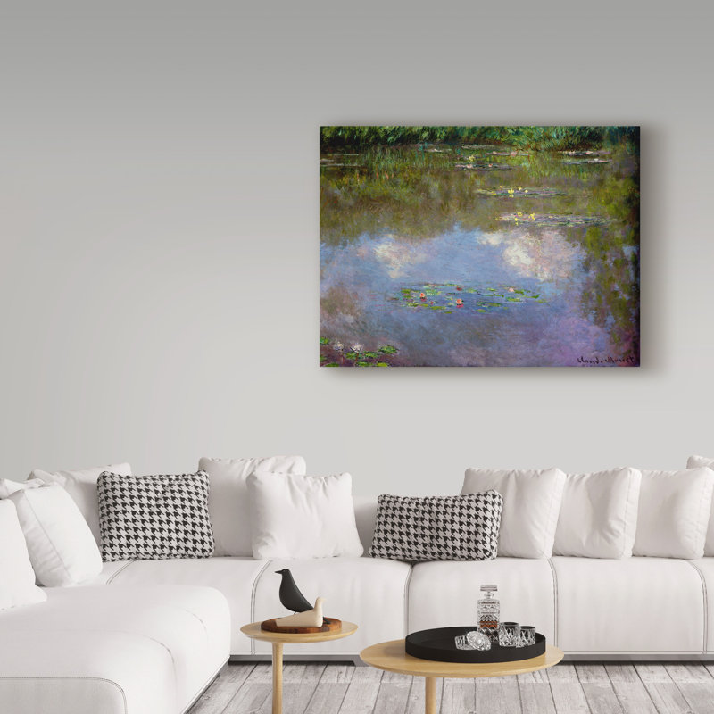 « water lilies, the cloud, 1903 », reproduction de peinture à l’huile sur toile tendue, H 18 po x l 24 po x P 2 po