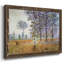 Poplars In The Sunlight par Monet, reproduction d'art sur toile-1152059135-1152059130