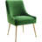 19'' H Velvet Upholstered Metal Parsons Chair-1284610746-1322090724