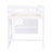 Twin Size Loft Bed With Fun Window And Staircase Storage, White - Wood Frame, Mattress , No Box Spring Storage Playful Stable Frame-1876853896
