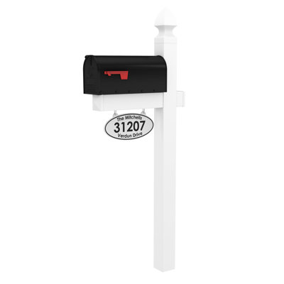Plastic Post Mounted Mailbox