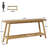 70.9" Rustic Extra Long Farmhouse Console Table With Shelf For Hallway, Living Room Or Foyer-711939472