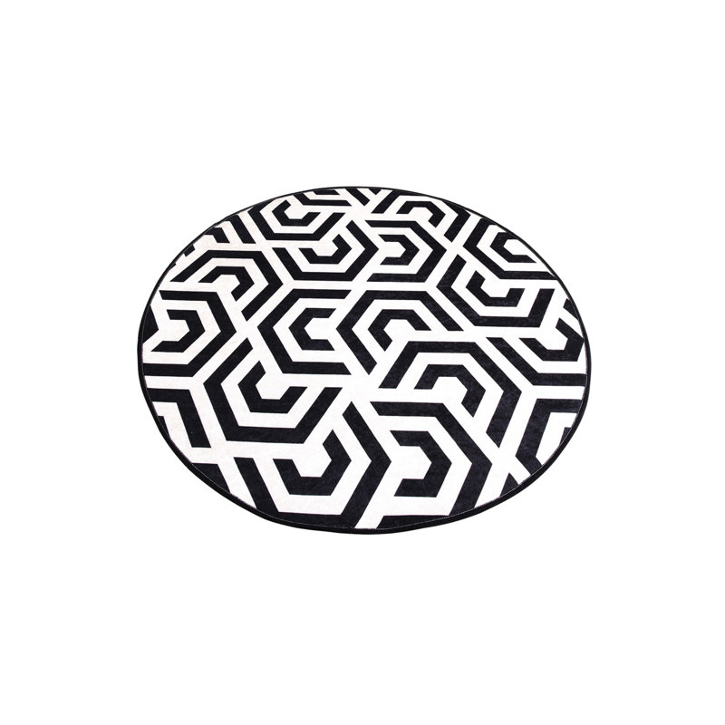 Tapis de bain de qualité supérieure, diamètre de 39,4 pouces, 100% polyester, antiallergique, anti-poussière et antitache, surface antidérapante | Lavable à la machine à 86 ° F, 700 g / m² | Doux et durable pour la sécurité et le confort de la salle de bain