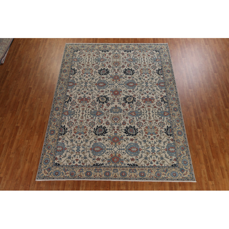 Tapis turc Sultanabad Ziegler noué à la main 9 x 12