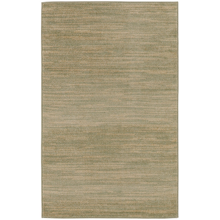 Nourison Essentials Green/Gold Indoor/Outdoor Area Rug