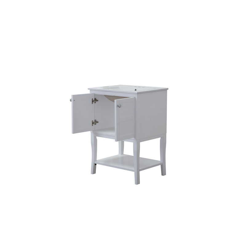 Ensemble de meuble-lavabo simple l 24 po x H 34 po Lucin, Blanc