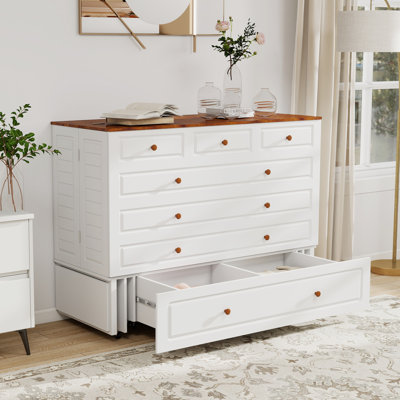 Queen Murphy Bed With Drawer by Lark Manor