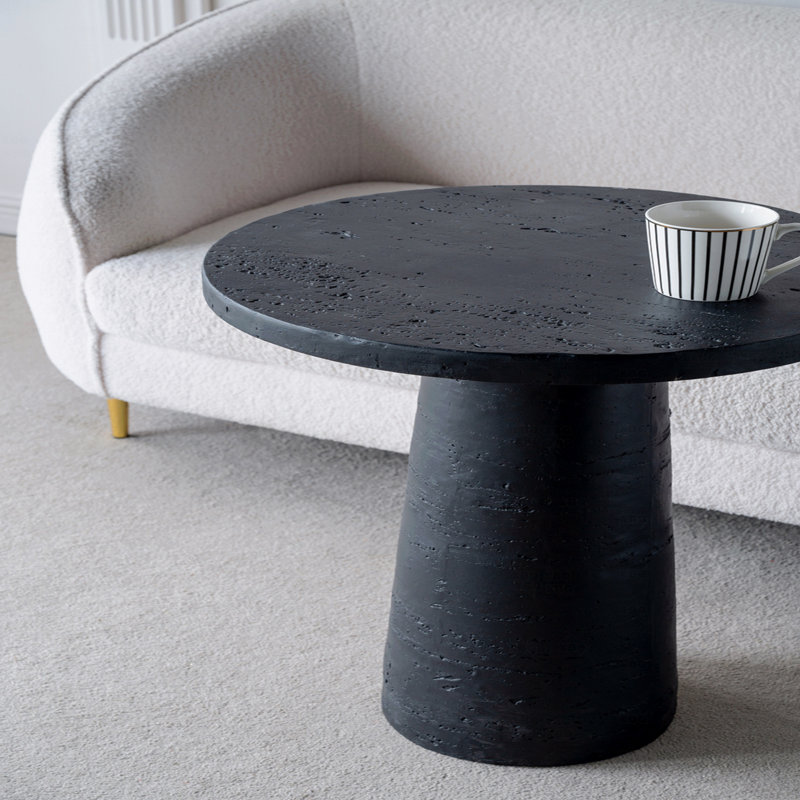 Table d'appoint ronde avec base piédestal