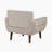 Hillman 34" Modern & Contemporary Velvet Accent Chair with Tufted Back, Flared Track Arms & Tapered Wood Legs-1774285378