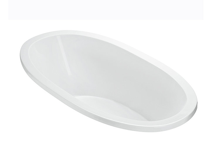 Adena 4 DoloMatte 73" x 36" Soaking Solid Surface Bathtub, Undermount, 21.75" H x 66" W x 42" D