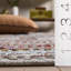 Tapis gris / blanc / brun en coton noué à la main Vesey-20657794