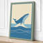 Breaching Whale Coastal - Wrapped Canvas-824071947-824071958