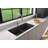 Baveno Lux 33.75'' L Dual-Mount Double Bowl Granite Kitchen Sink-86519017