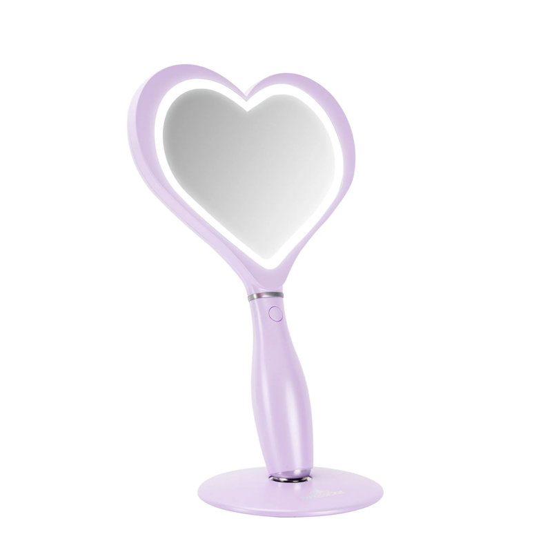 Miroir de maquillage portable Impressions Vanity Amour, Mauve