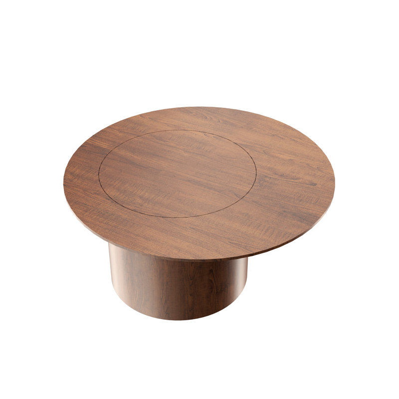 Cilíndrica Coffee Table, 15.75" H x 31.5" L x 31.5" W, Imbuia