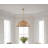 Walston Clarie 1 - Light Rattan Dome 28" Pendant