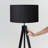 Eden 58 in. Traditional 3-Way Dimming LED Floor Lamp with Fabric Drum Shade