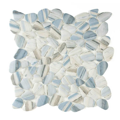 Huron Glass Pebbles Mosaic Tile