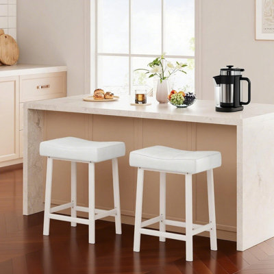 Counter Stool with Metal Frame