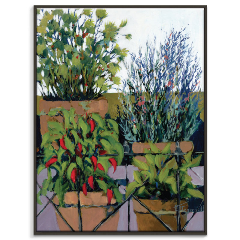 Catherine Fitzgerald - Print on Canvas, 51cm H x 41cm W, Black Floater Frame