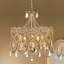 Lustre tambour en métal patiné à 5 lumières Dzesika