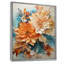 Orange et bleu sarcelle, tourbillon botanique I - art botanique abstrait-1229838094-1229838081-1262129453