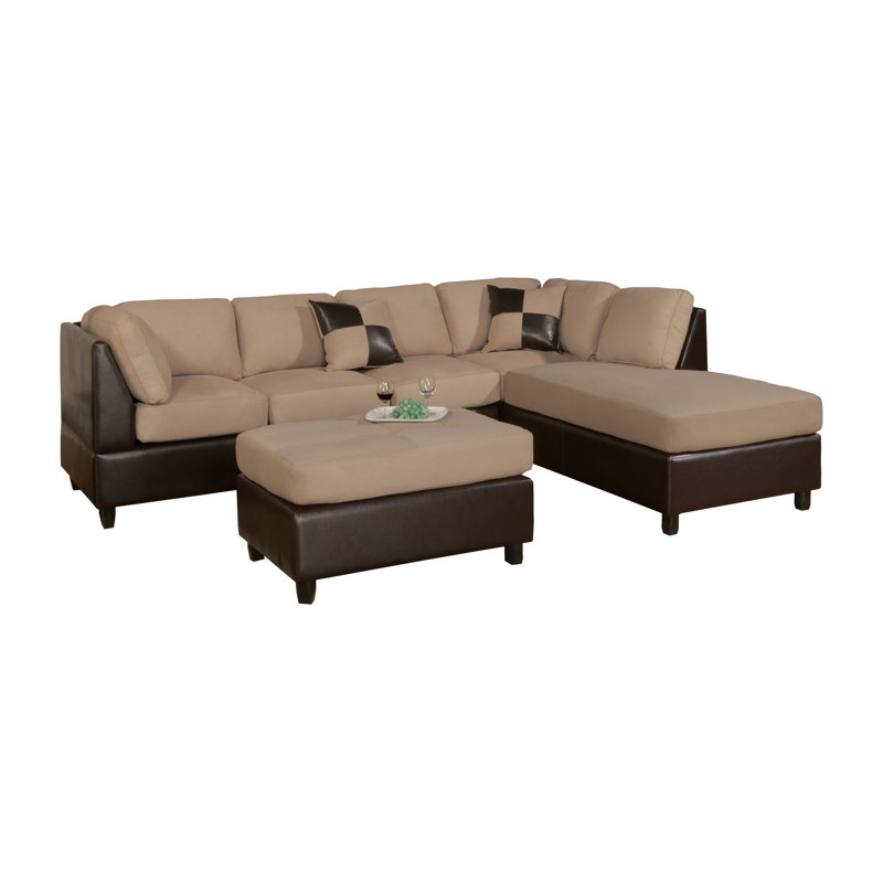 Meece Reversible Coner Sofa, Hazelnut