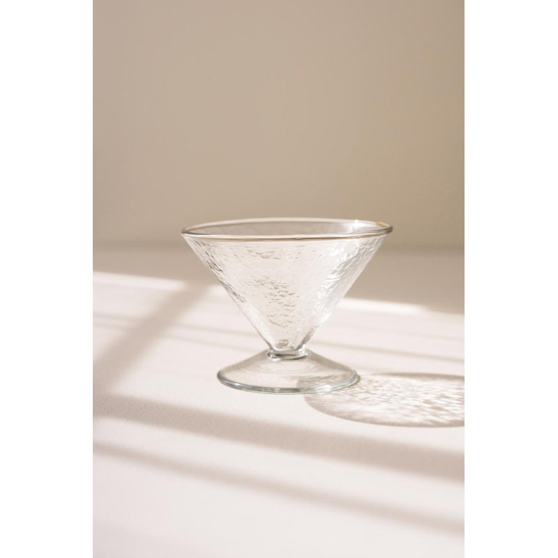 Hammered Glass Martini Glass