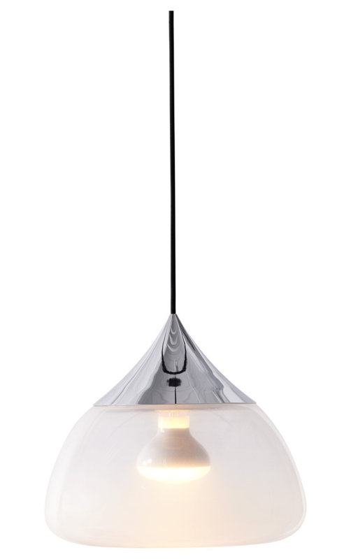 Mist 1 - Light Pendant, Chrome, 8.2" H x 7.1" W x 8.3" D