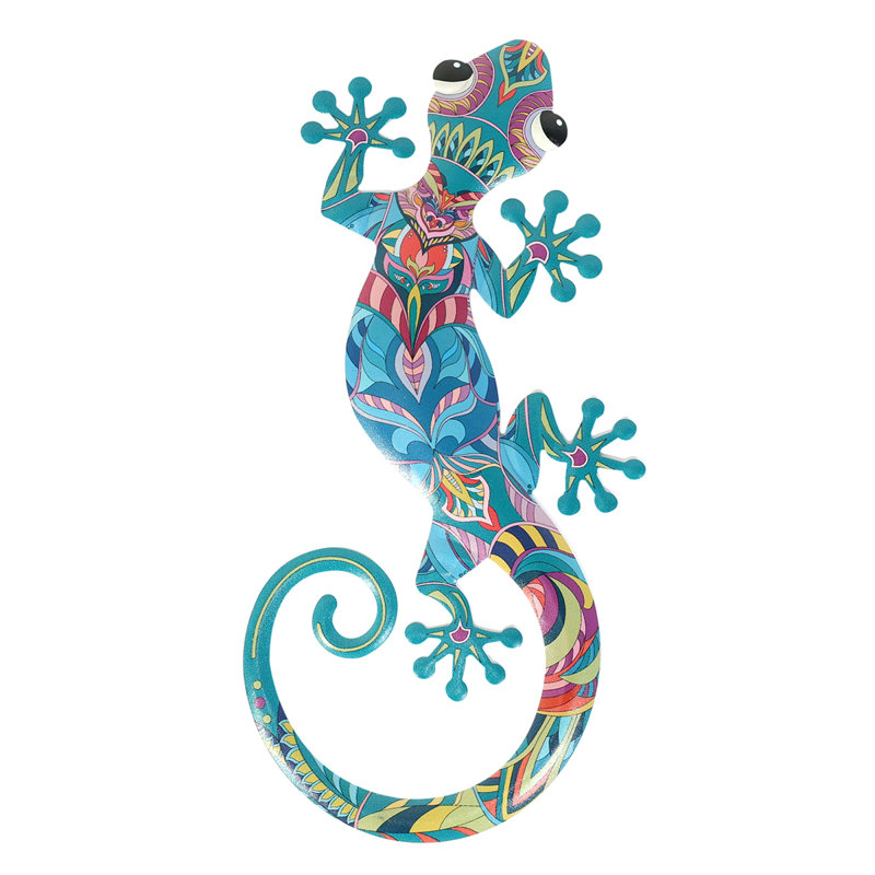 Cheetara Animals Metal Garden Statue, Blue