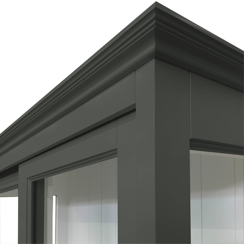 Benjamin-James Display Cabinet, Green Grey