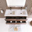Meuble-lavabo mural double avec plateau en résine Reggina-1540794848