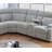 Sectional Tilt Sofa with Console Cup Holder-117582121
