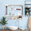 Stavro 780mm W 750mm H Wall Mounted Required Framed Medicine Cabinet Mirror 2 Fixed