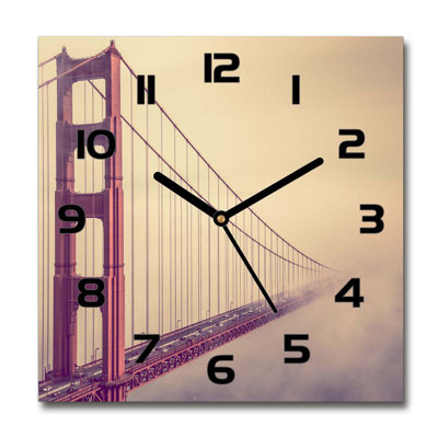 Glass Wall Clock
