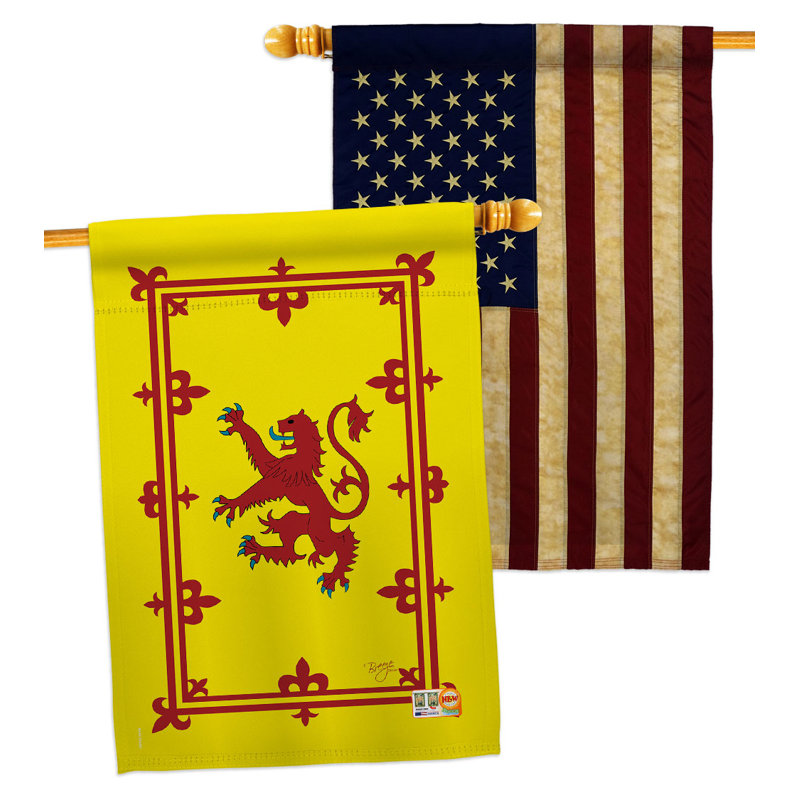 Drapeau de maison en polyester 2 côtés 3 pi 3 po x 2 pi 2 po