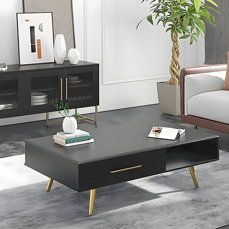 Simple modern small apartment coffee table