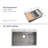 Stainless Steel Kitchen Sink, 33″X22″ Single Bowl, Overmount Handmade Sink In Brushed, With Cutting Board, Colander, Grid