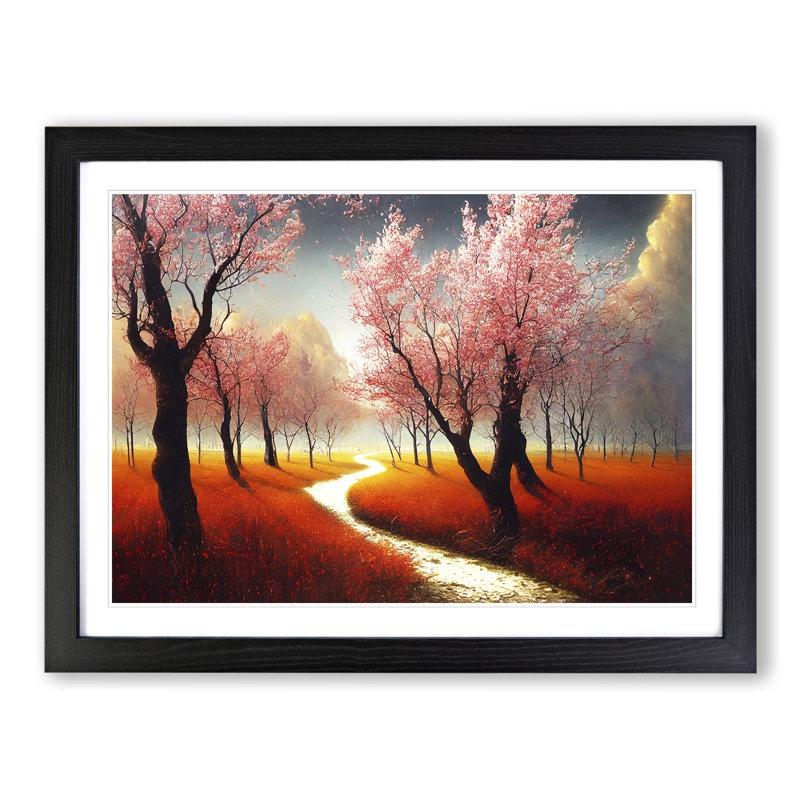 Dazzling Spring Forest - Framed Print, Black Framed, 34cm H x 46cm W x 2cm D