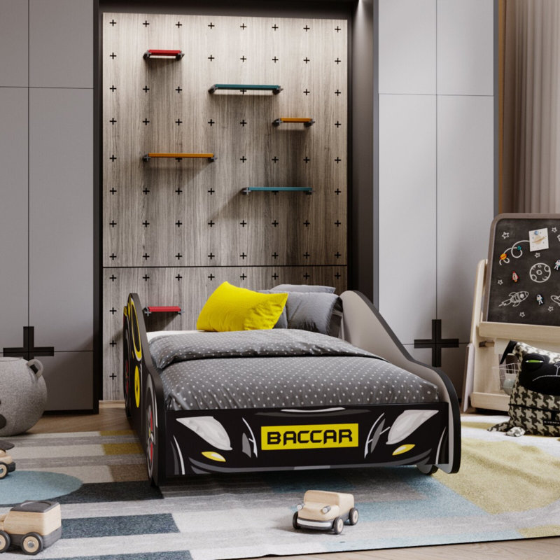 Batcar bed with mattress, European Toddler (80 x 160cm)