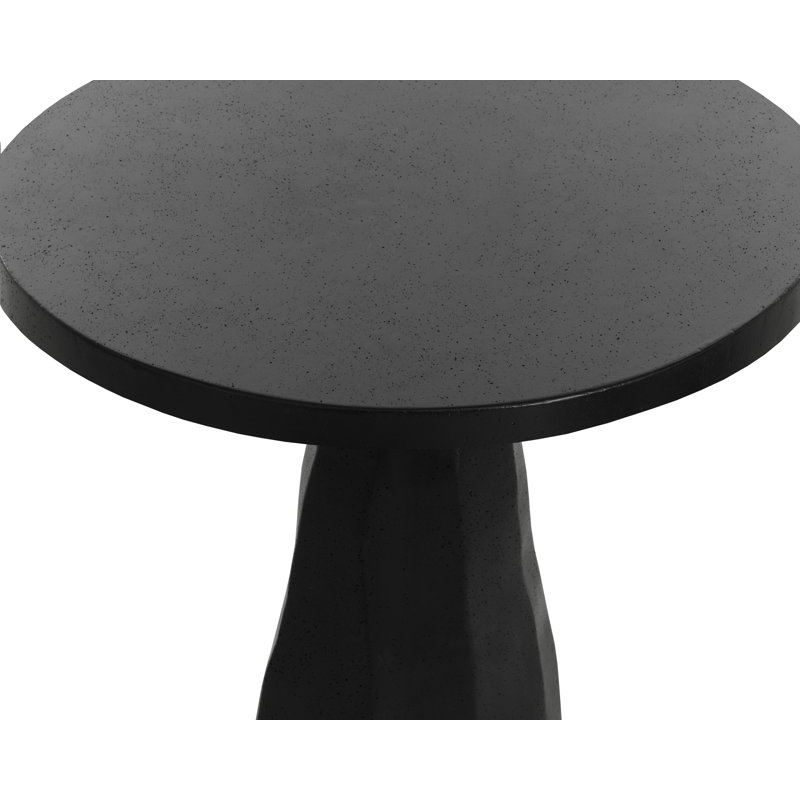 Kliff Outdoor Round Bistro Table, Black