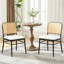 Chaise d'appoint rembourrée 18 po H avec dossier en rotin-1114630113-1114630126
