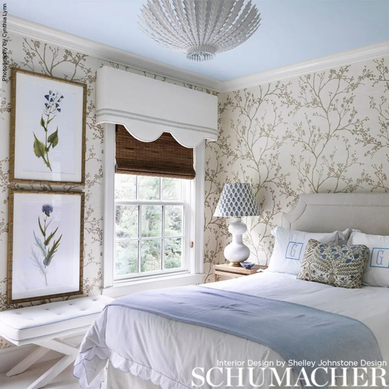 Twiggy Wallpaper, Silver/Beige