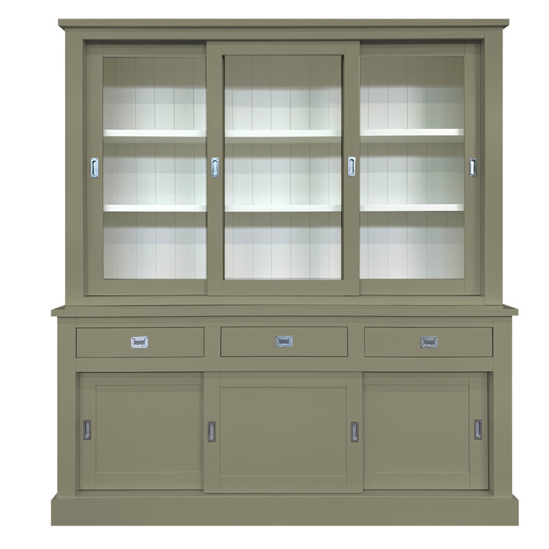 Lemire Display Cabinet, Olive Grey