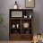 Modern Black Solid Wood Sideboard