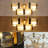15- Light Dimmable 31.5’’ W Gold Dining Room Chandelier
