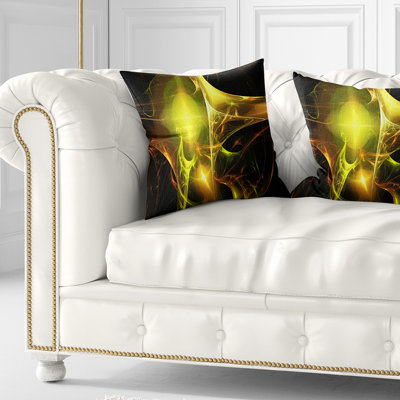 Bougie brillante - coussin imprimé abstrait